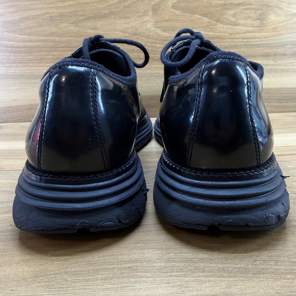 Cole Haan Original Grand Postman Oxford Mens 12 M Black Patent Leather Business - Picture 7 of 11